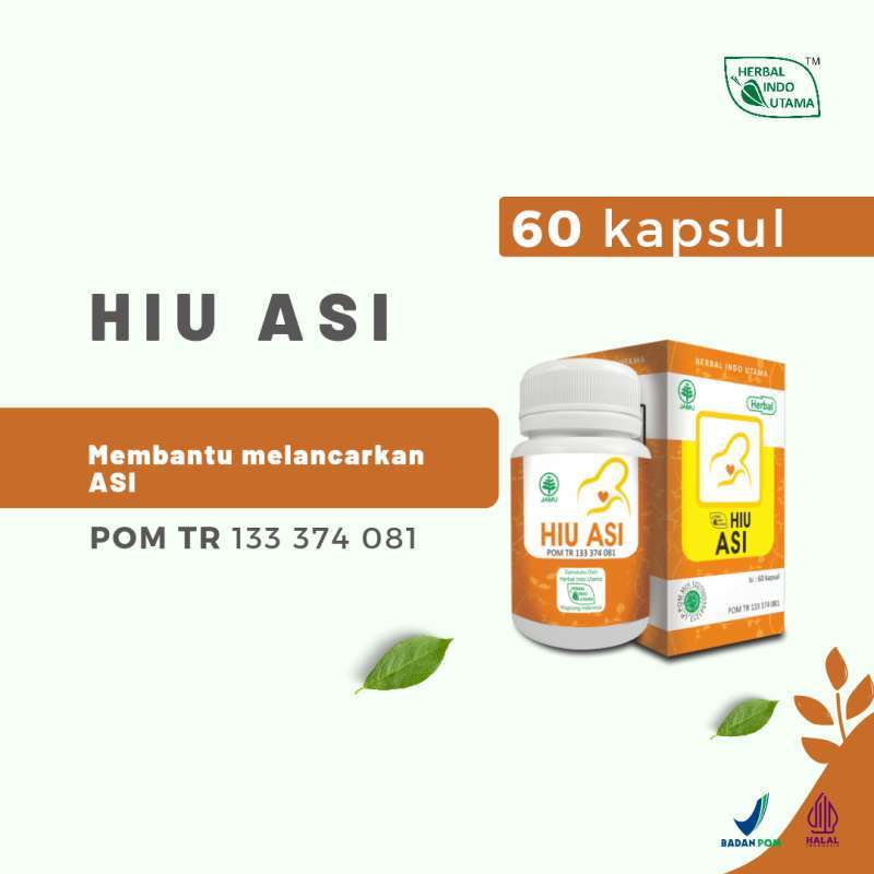 Jual Herbal Indo Utama HIU ASI Obat Herbal Melancarkan ASI Ibu
