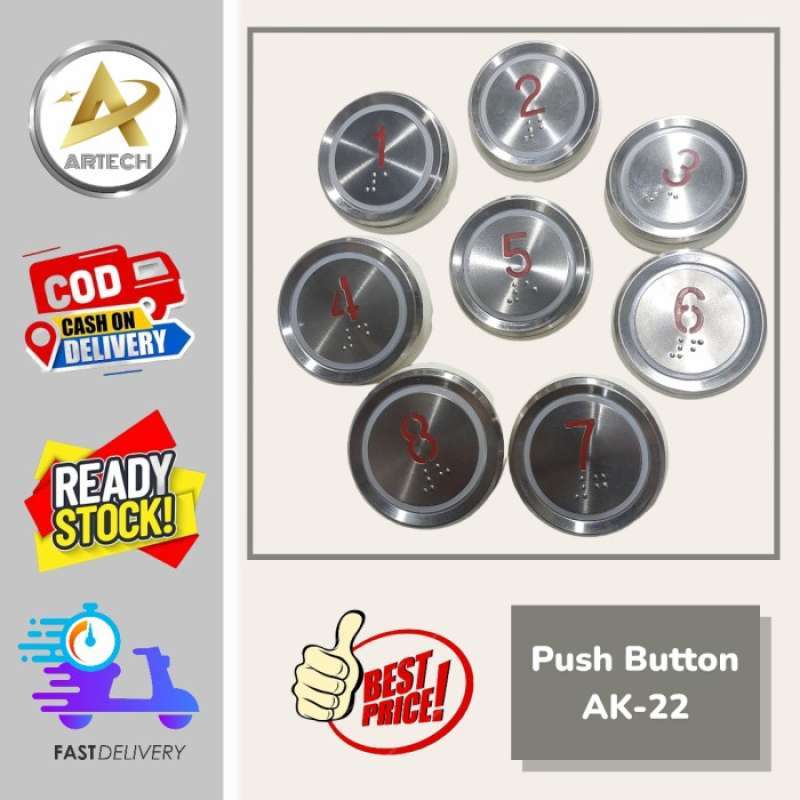 Jual Push Button/lift/elevator Button/ak22 Di Seller Berkah Mulia Store ...