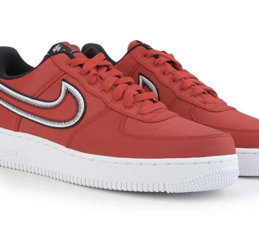 nike air force 1 07 lv8 red white black