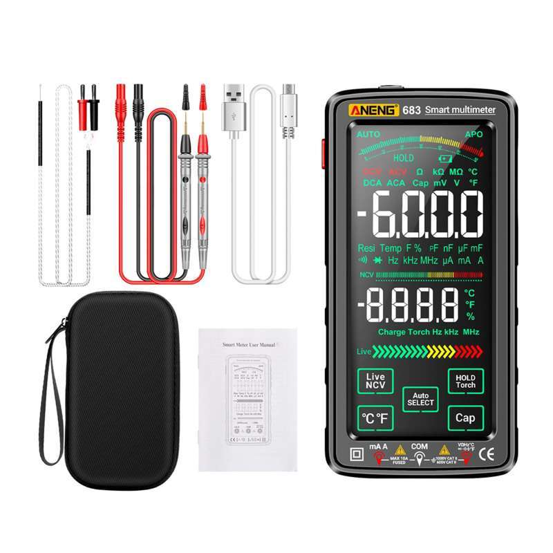 Jual Digital Multimeter Electric Meter Wide Measuring Multi Tester ...