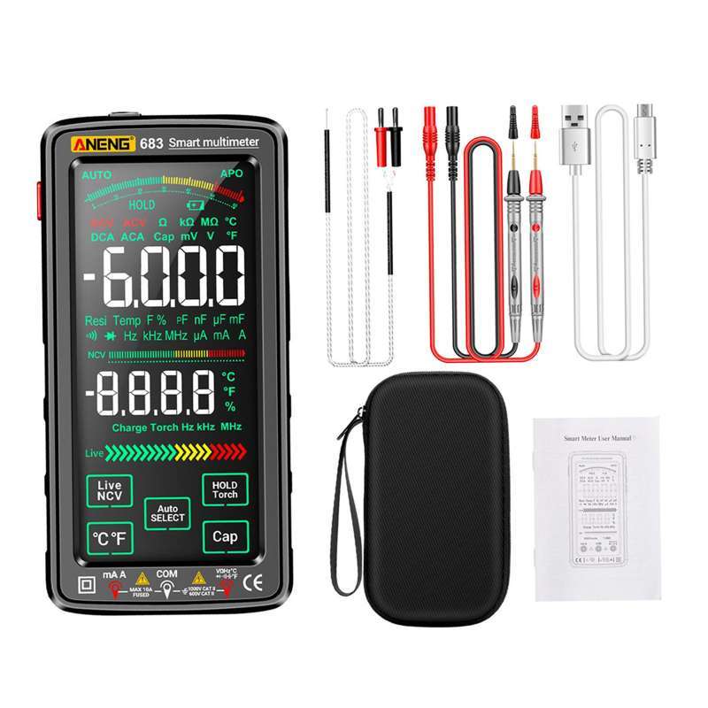 Jual Digital Multimeter Electric Meter Wide Measuring Multi Tester ...