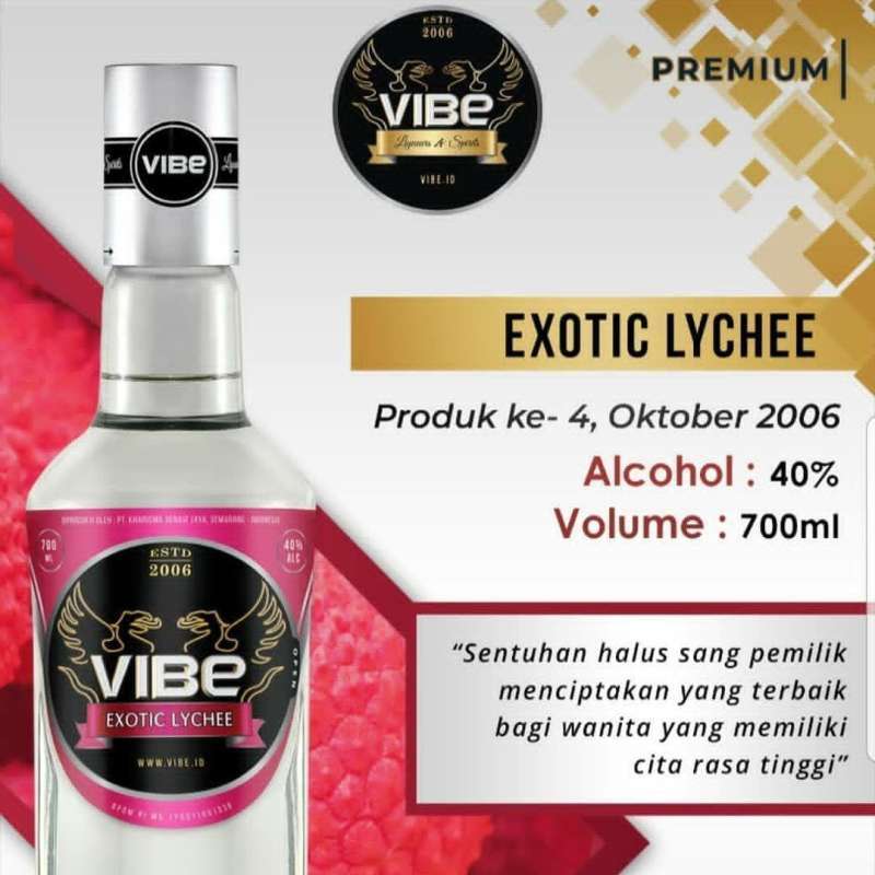 Promo Vibe Exotic Lychee Liqueur 700 Ml Minuman Diskon 8 Di Seller