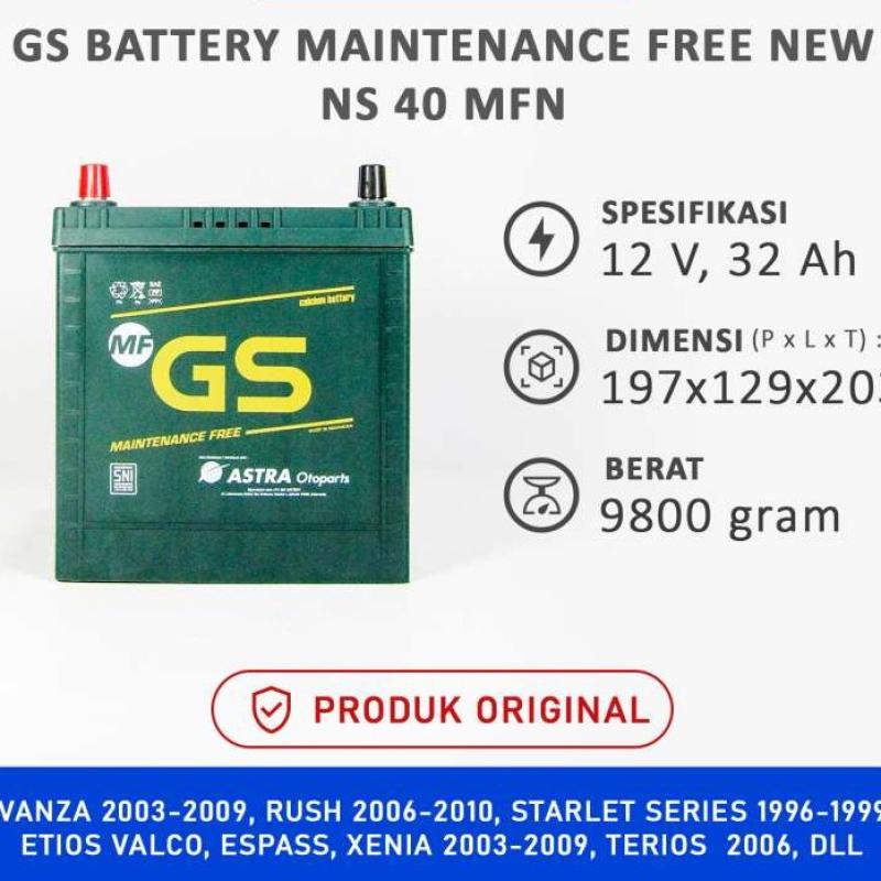 Promo Aki Gs Astra Ns 40 Ns40 Mf L300 Mirage Outlander T-120ss Katana