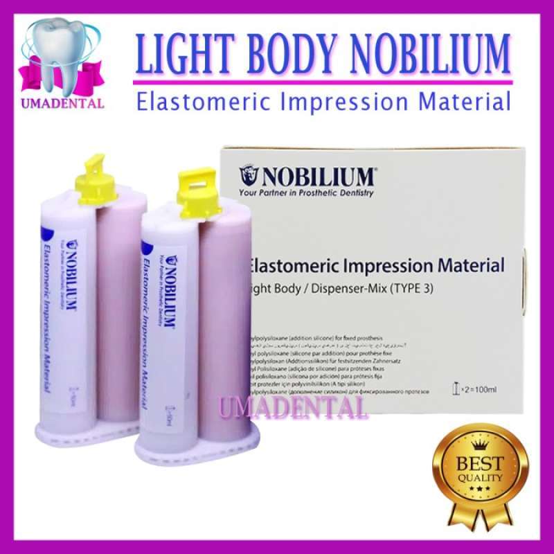 Jual NOBILIUM DOUBLE IMPRESSION DENTAL PUTTY HAND MIX DAN LIGHT BODY di