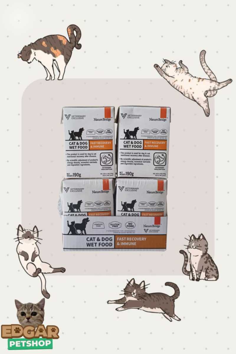 Jual Nature Bridge Vet Recovery Immune 190gr Makanan untuk kucing dan