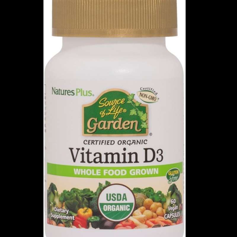 Promo Nature's Plus, Source of Life, Garden, Vitamin D3, 60 Vegan