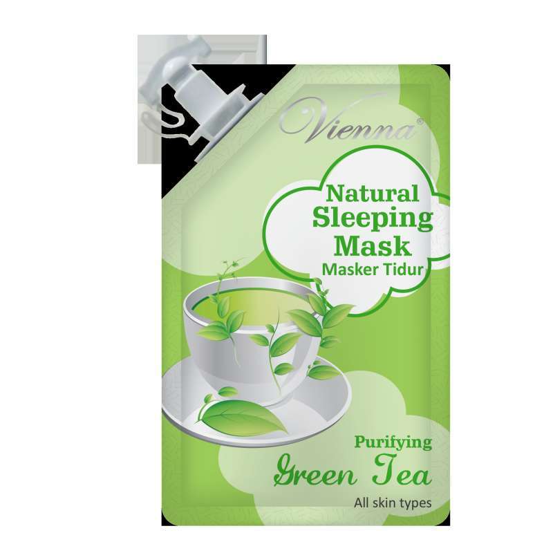Jual Vienna Natural Sleeping Face Mask Matcha Green Tea [sachet / 15ml