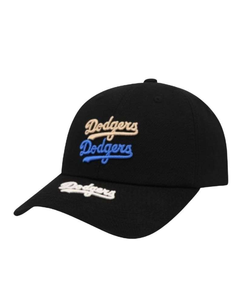 Jual MLB KOREA Logo Mania Unstructured Ball Cap LA DODGERS black di