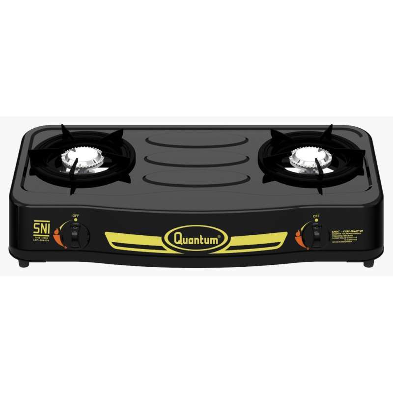Promo QUANTUM Kompor Gas 2 Tungku QGC-201 DMP-B di Seller Mazz99 - Kota