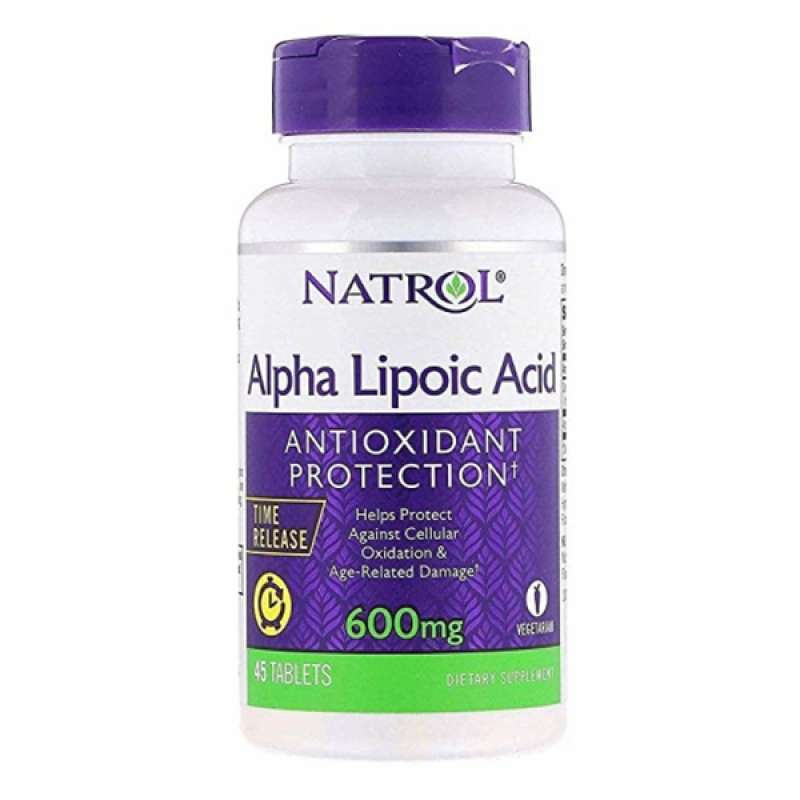 Promo Natrol Alpha Lipoic Acid, 600mg, Time Release 45 Tabs Diskon 25