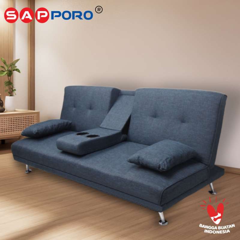 Jual Sofa Bed SAPPORO HAMILTON Blue Fabric di Seller SAPPORO
