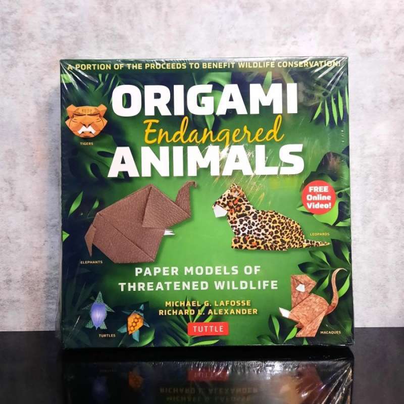 Promo Origami Endangered Animals Kit Paper Models of Threatened