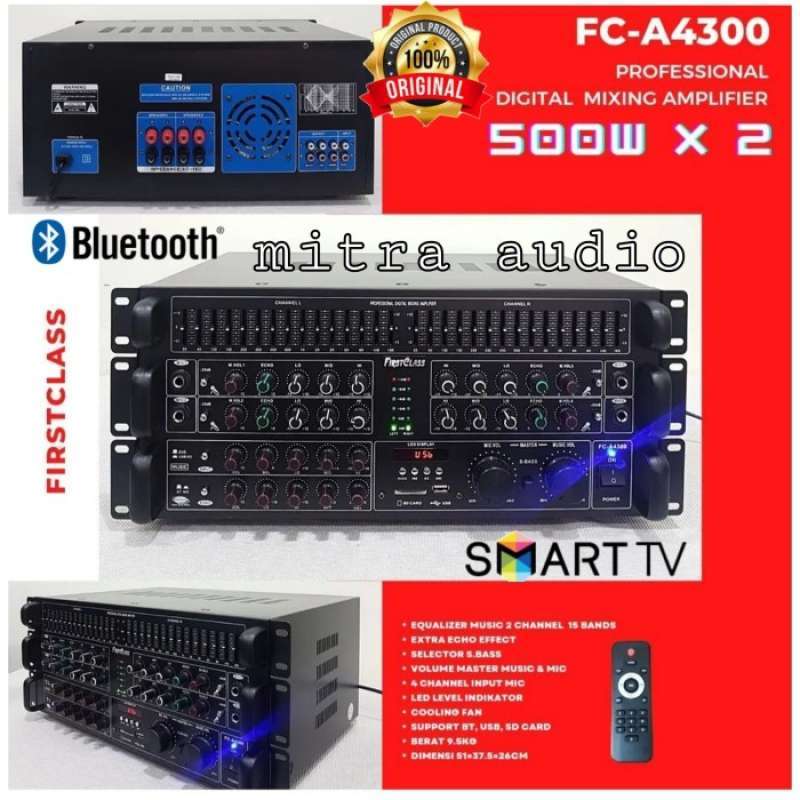Promo Amplifier power mixer karaoke firstclass fc a4300 bluetooth