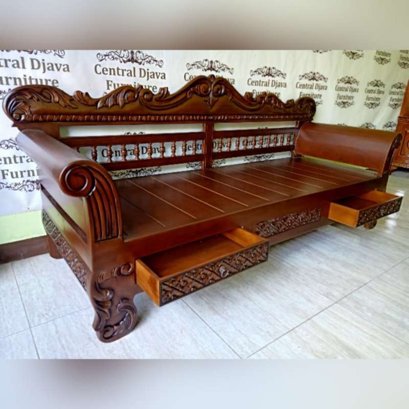 Jual Bale Bale Denpasar Ukir Kayu Jati Risban Kursi Bangku Sofa Jepara di Seller Central Djava