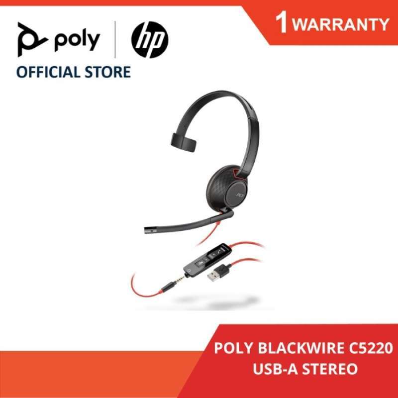 Jual Poly Blackwire C5220 Headset Usb-a Stereo Di Seller Gamma Store ...