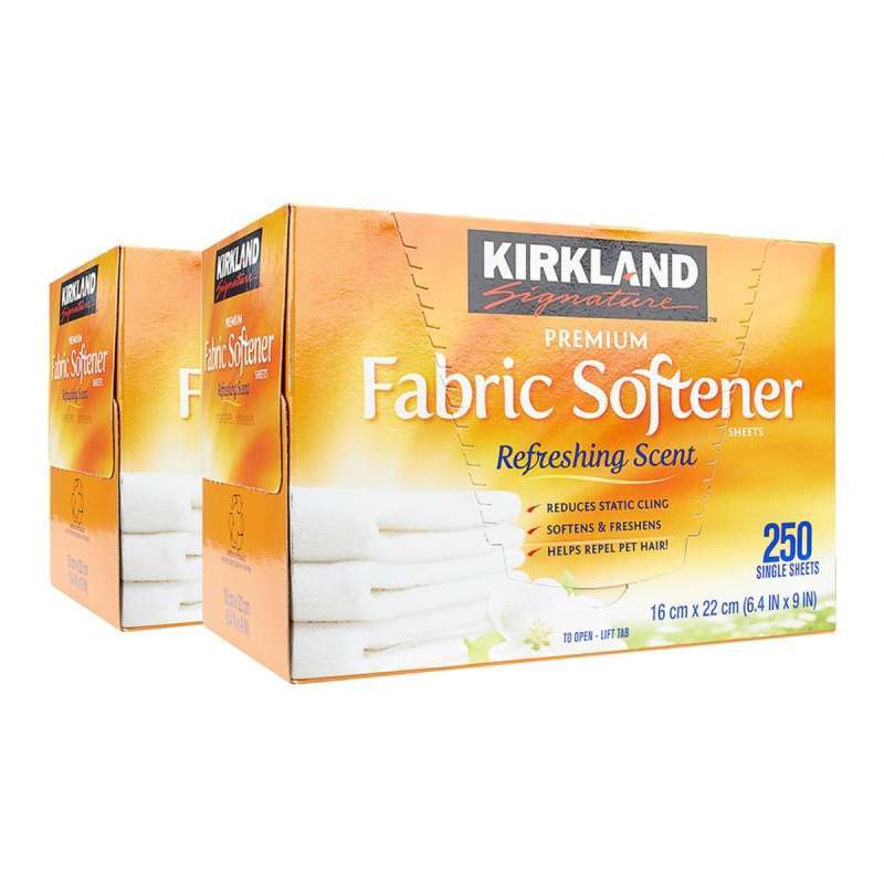 Jual Kirkland Signature Fabric Softener Sheet 250 Sheet x 2 Count
