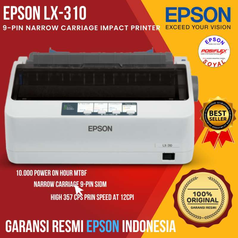 Jual Epson Lx310 Dot Matrix Printer Original Garansi Epson Indonesia