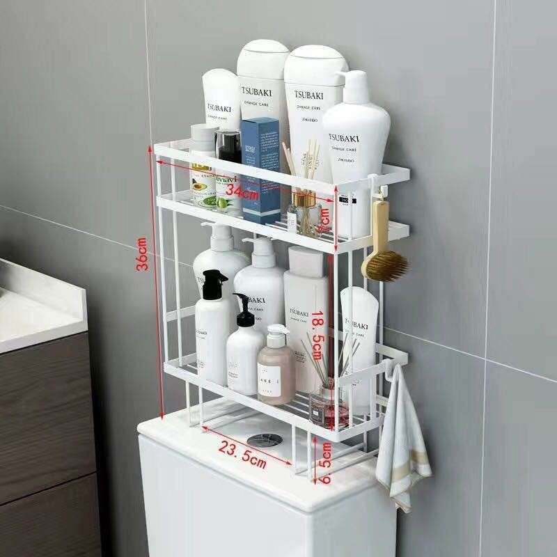 Jual Rak Toilet Closet WC Rak Kamar Mandi Tempel Tempat Gantung Anti ...