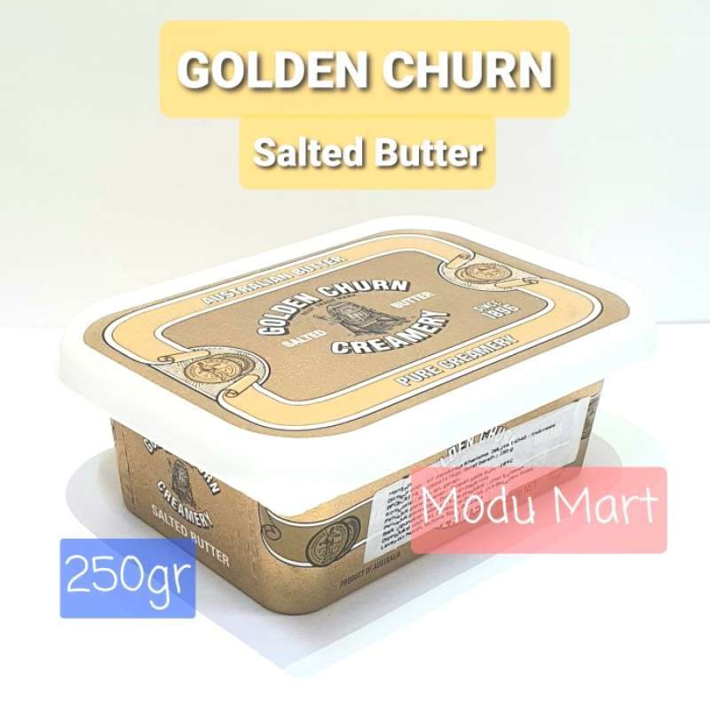 Promo GOLDEN CHURN Salted Butter Pure Creamery 250g GOLDENCHURN