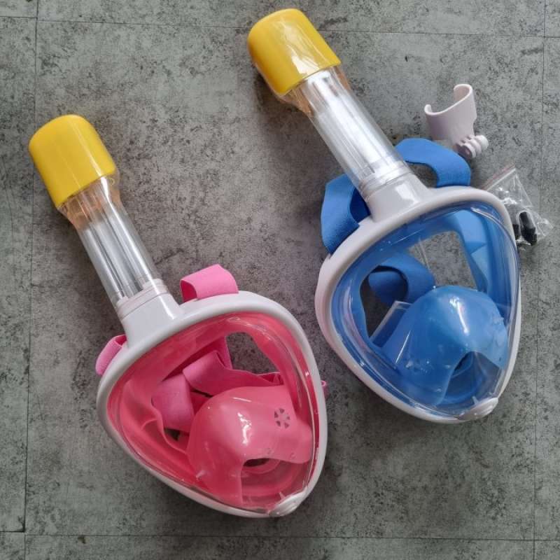 Promo Alat Snorkeling Anak Full Face Snorkel Mask Snorkling Muka