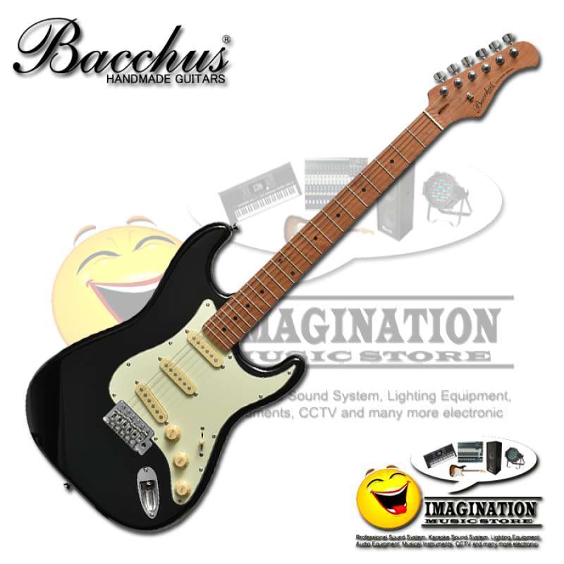 Jual Bacchus BST1RSM/M Black Roasted Maple Series Stratocaster Model