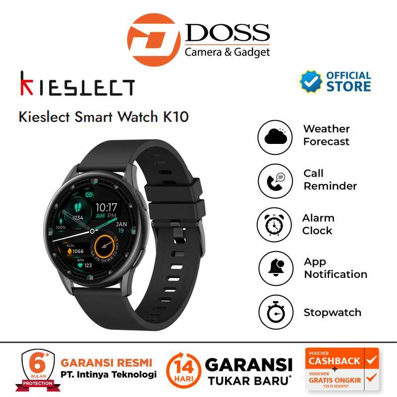 Jual Kieslect K10 SmartWatch Heart Rate SpO2 Monitoring 1.32 AMOLED