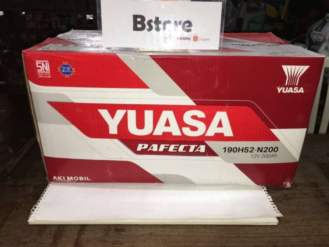 Promo Aki Basah N200 N-200 YUASA Aki GENSET KAPAL UPS ALAT BERAT Diskon