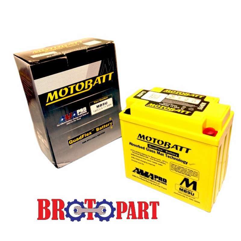 Promo Aki Motor Suzuki GS125, GT200, GT380, GT500 K-B Motobatt MB9U Gel