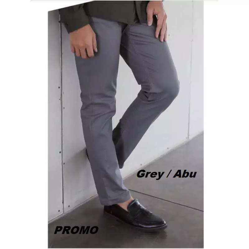 Promo Celana Chinos Panjang Pria Kain Chino Cowok Bahan Stretch Strech
