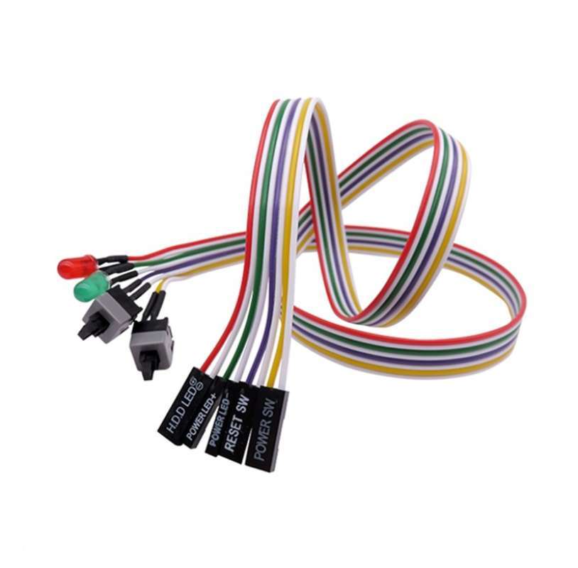 Promo Kabel Daya Motherboard PC Compute, Ramping 68CM Asli On/Off/Reset ...