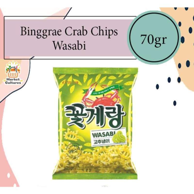 Jual Binggrae Crab Chips Wasabi [70gr] di Seller market.cultures