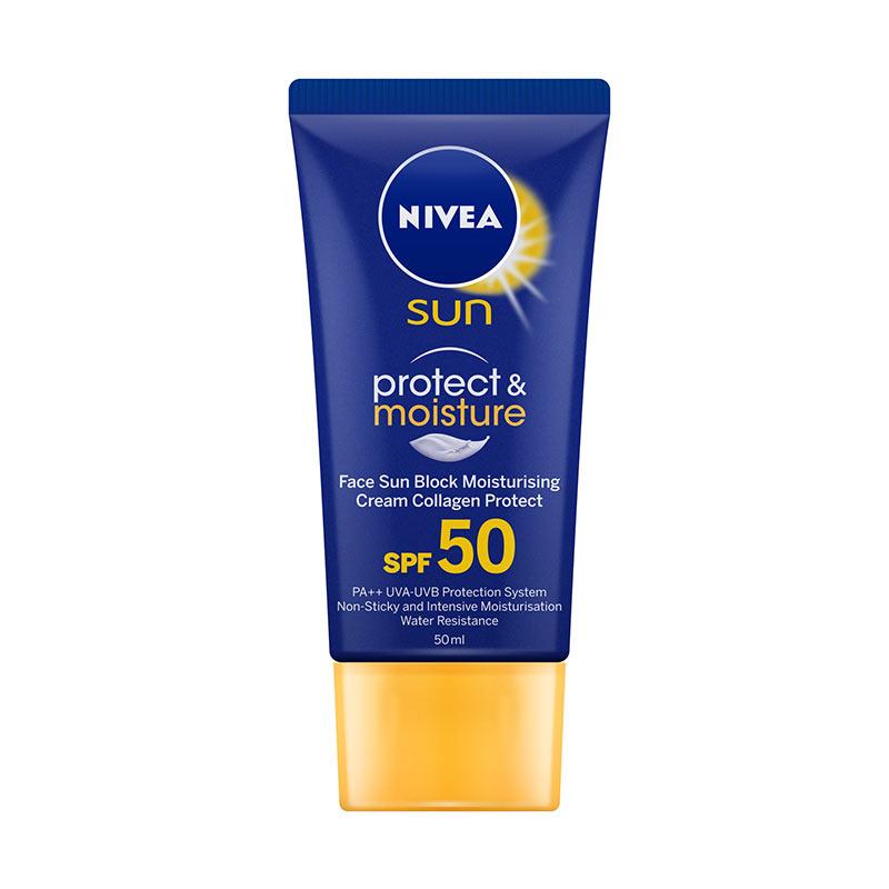 Jual Nivea Sun Face Protect & Moisture SPF50 Sun Block [50 