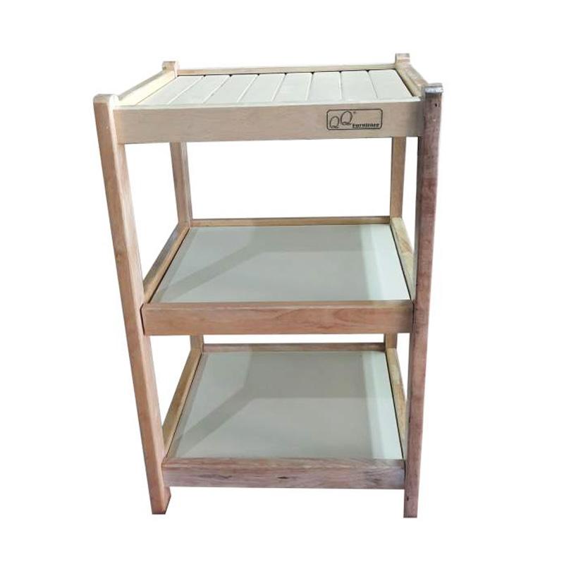  Jual  QQ Furniture Rak  Dispenser Kayu 3  Susun  Murah April 