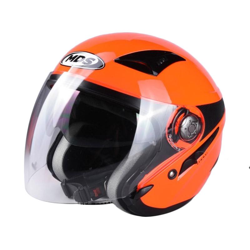 Jual Mds Zarra Solid Half Face Helm Motor Red Fluo S Di Seller