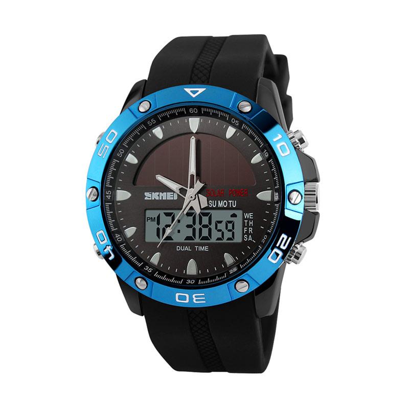 jual skmei solar power 1064 d jam tangan pria hitam jual skmei solar power 1064 d jam tangan pria hitam