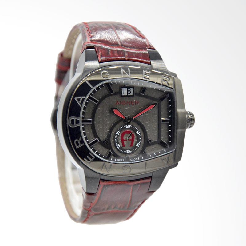 Harga Aigner A15121 Grosseto Black Jam Tangan Pria 