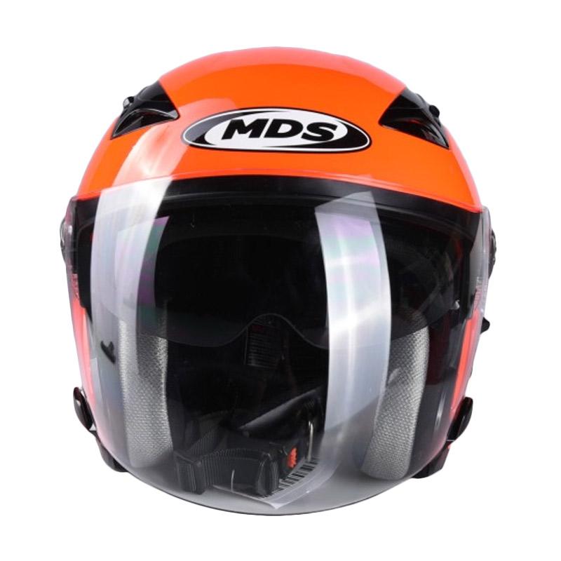 Jual Mds Zarra Solid Half Face Helm Motor Red Fluo S Di Seller