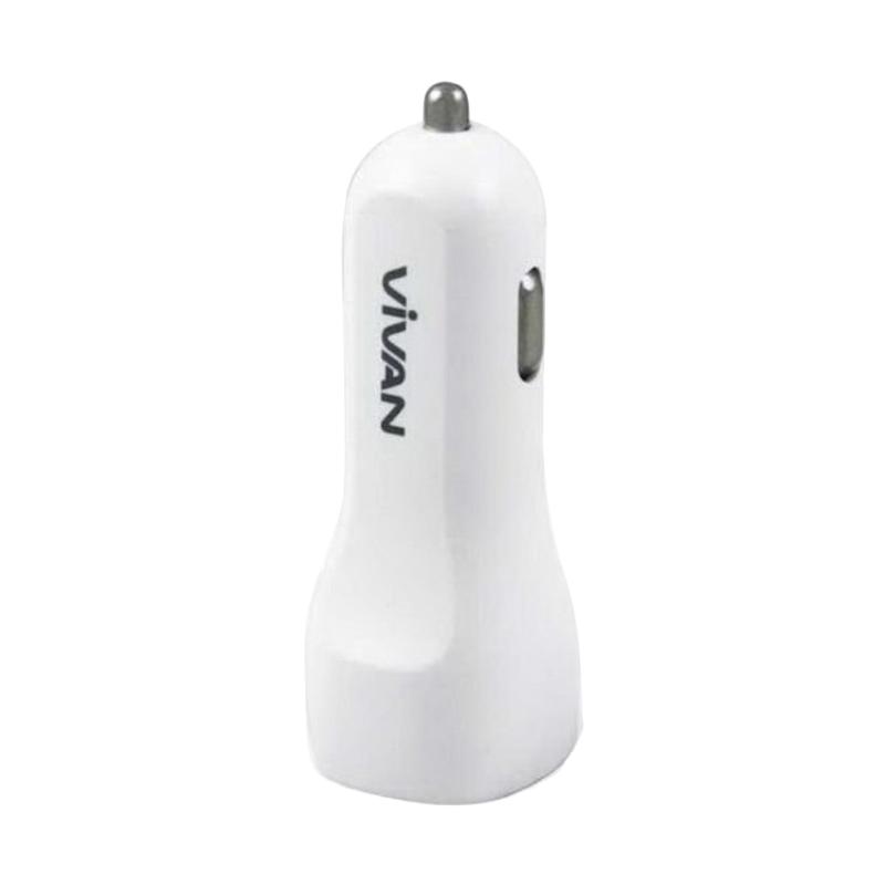 jual vivan cc02b mini car charger putih dual usb 2 4 a harga kualitas terjamin jual vivan cc02b mini car charger putih dual usb 2 4 a harga kualitas terjamin