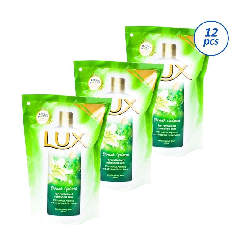 Jual Lux Fresh Splash Refill Sabun Cair [450 mL/12 pcs