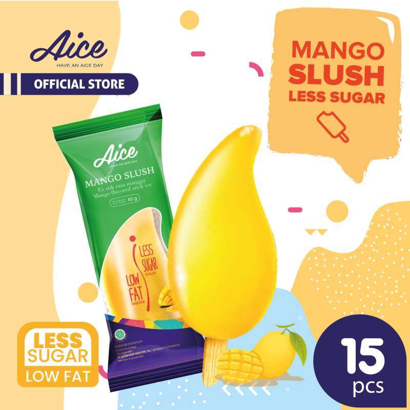 Promo Aice Ice Cream Mango Less Sugar Es Krim 15pcs Eskrim Diskon 50