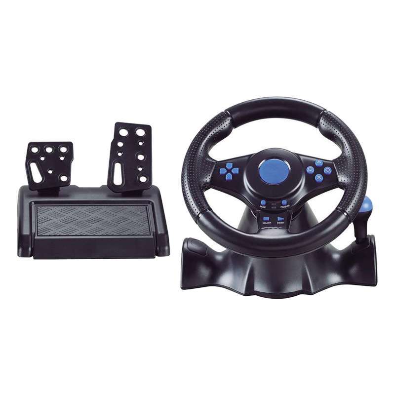 Promo USB Car Racing Game Steering Wheel Pedal Driving Simulator for