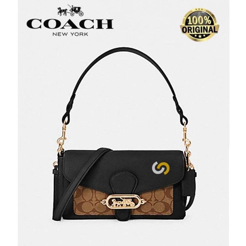 Jual COACH SMALL JADE SHOULDER BAG WITH SIGNATURE CANVAS DETAIL ORIGNAL