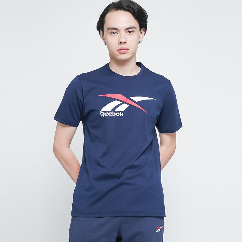 Jual Reebok Men Running Vector Tee [REEMGCLT921B] - NAVY S di Seller ...