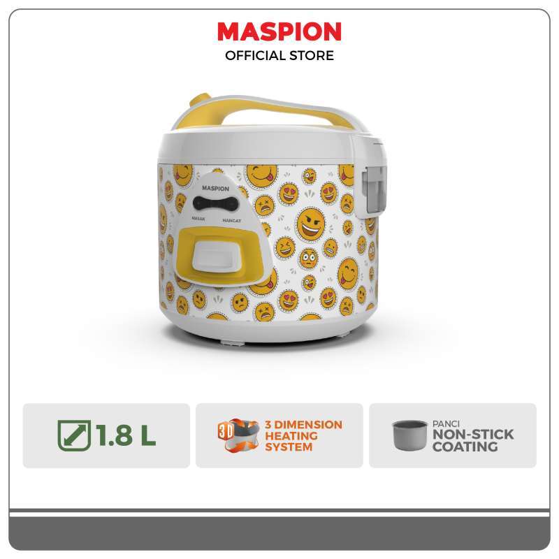Promo Maspion Magic Cooker Mrj-1891 Penanak Nasi Emoticon 1.8 Liter ...