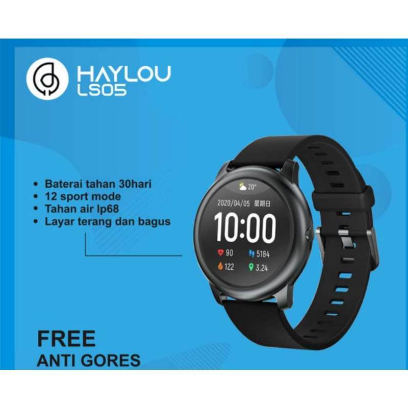 Jual Haylou LS05 Solar TFT Touch Screen Smartwatch IP68 English Version