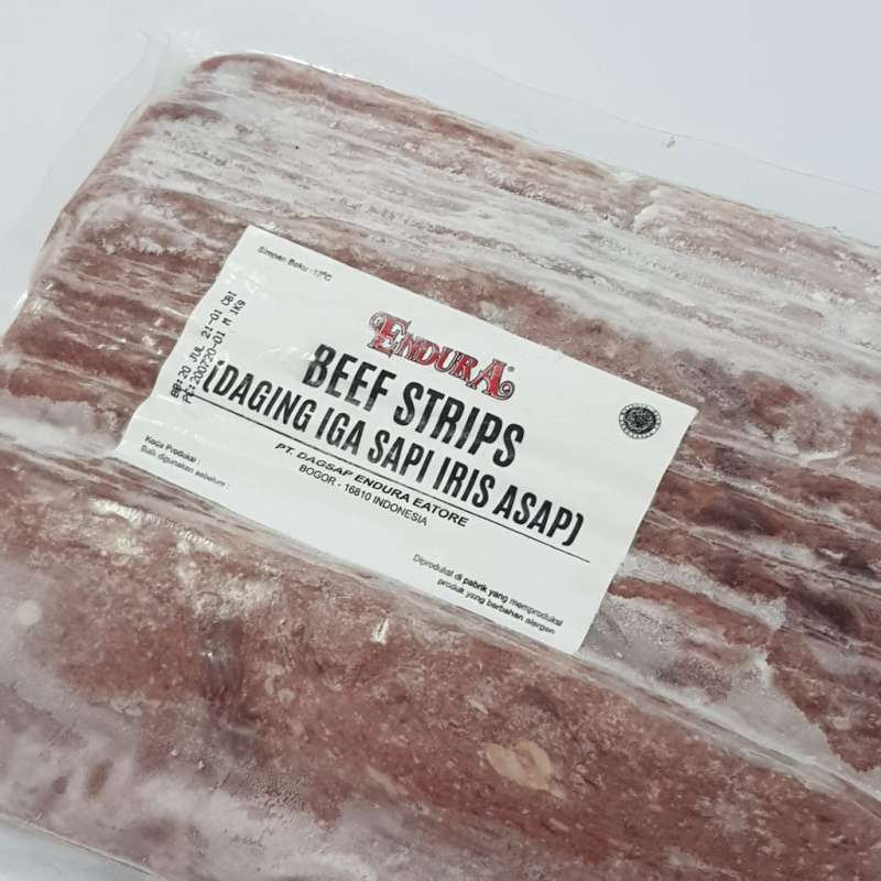 Jual Endura Beef Strips 1kg Frozen Food Daging Slice Sapi Beef Bacon