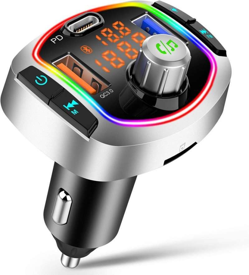 Jual BC63 Bluetooth Handsfree Car Charger 2 USB Port and 1 USBC PD