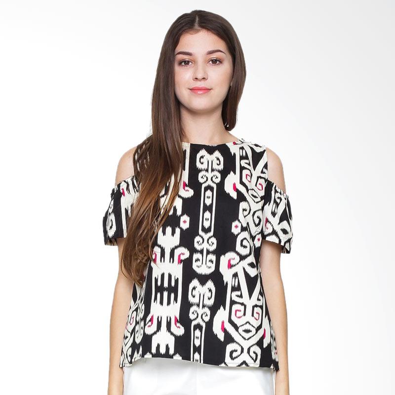 jual fbw sabrina cold shoulder batik blouse atasan wanita hitam harga kualitas jual fbw sabrina cold shoulder batik blouse atasan wanita hitam harga kualitas