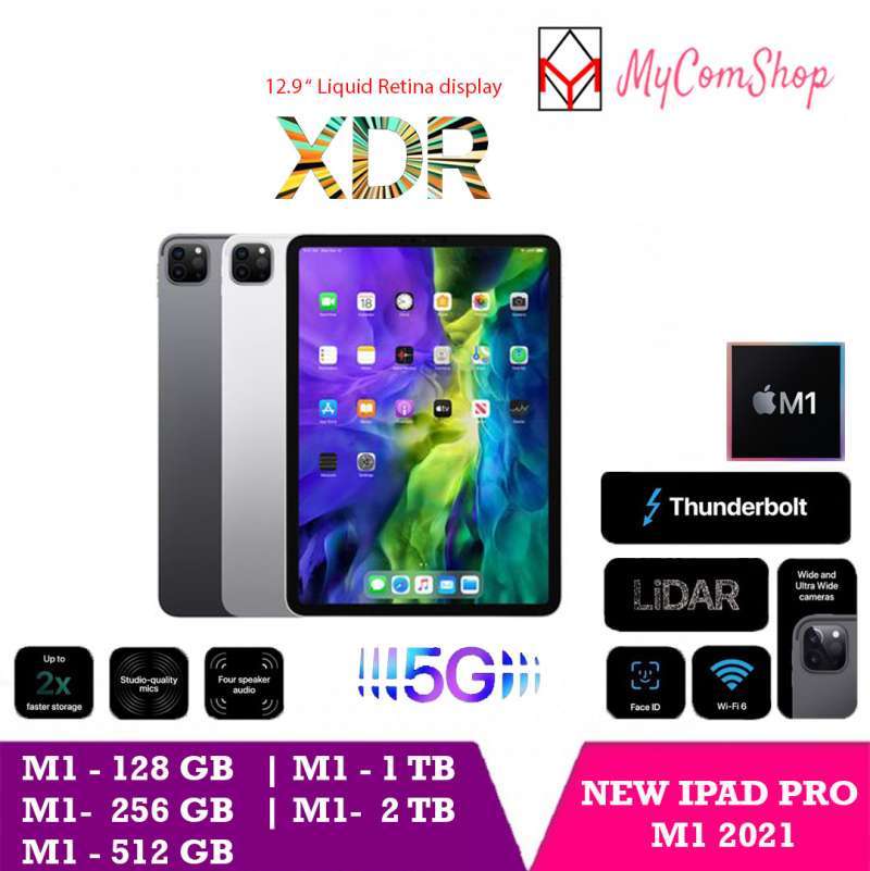 âˆš Ipad Pro 2021 M1 Chip 12.9 Inch 5th Gen 2tb 1tb 512gb 256gb 128gb