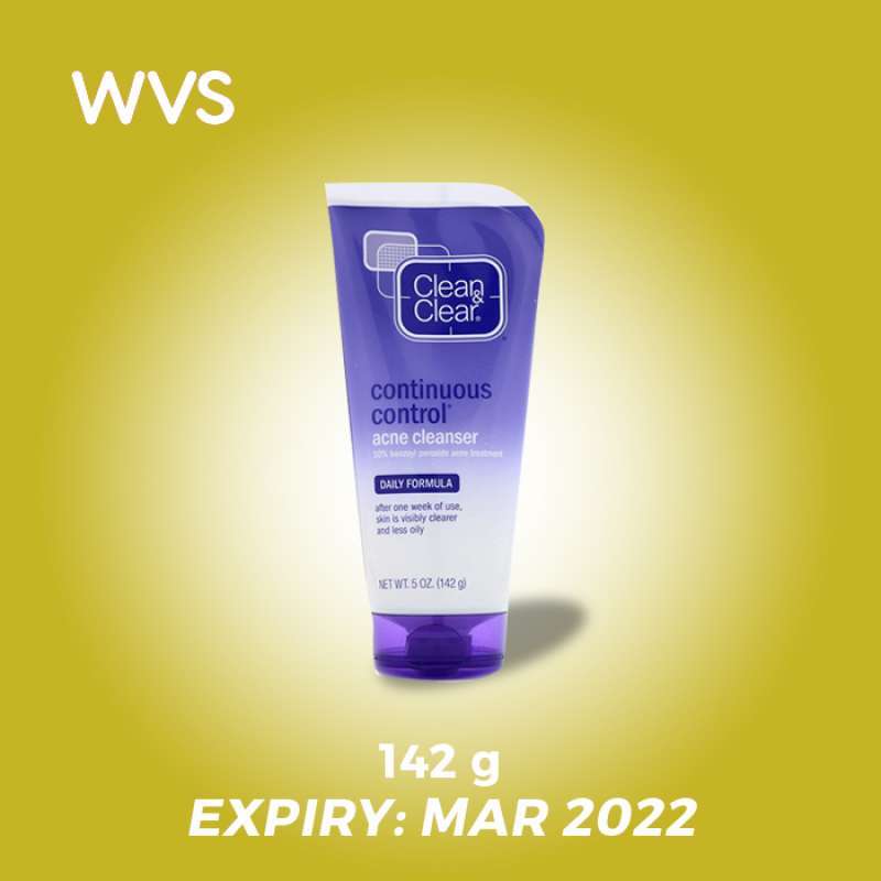 Jual Clean & Clear Continuous Control Benzoyl Peroxide Acne Face Wash 5